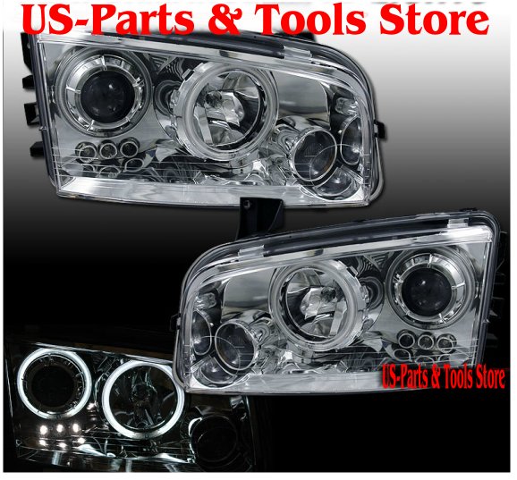05-08 Dodge Charger Projectorscheinwerfer CCFL Angeleyes chrom